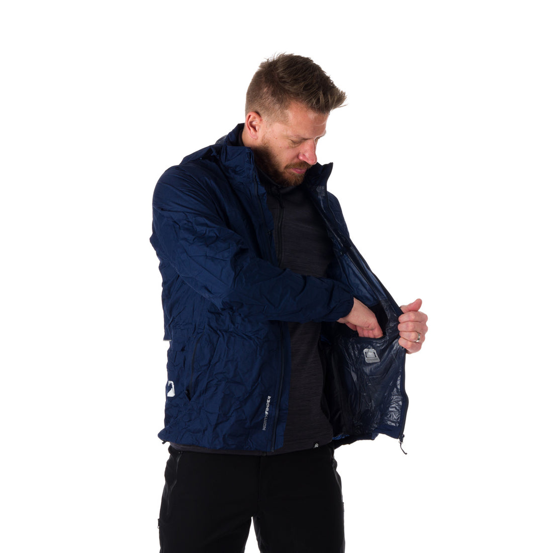 Men's waterproof multisport jacket stowable 2L NORTHKIT