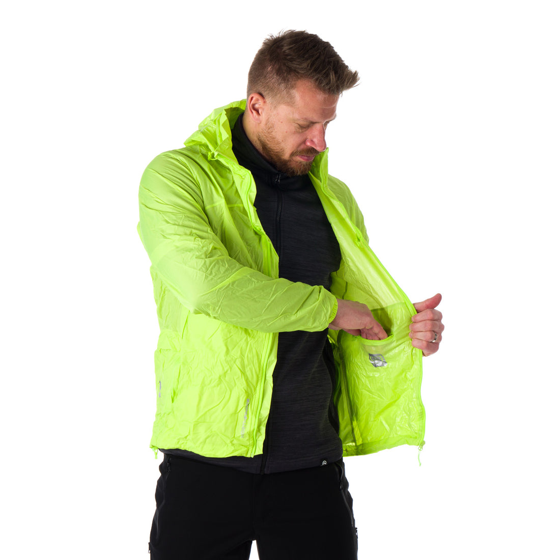 Men's waterproof multisport jacket stowable 2L NORTHKIT
