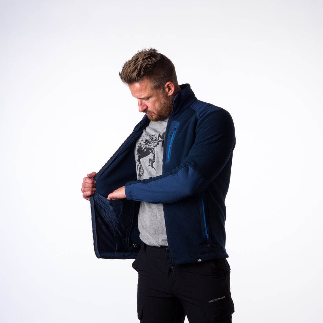 MI-3737PRO men's fleece sweatshirt  Polartec® Micro TRIBEC MINCOL
