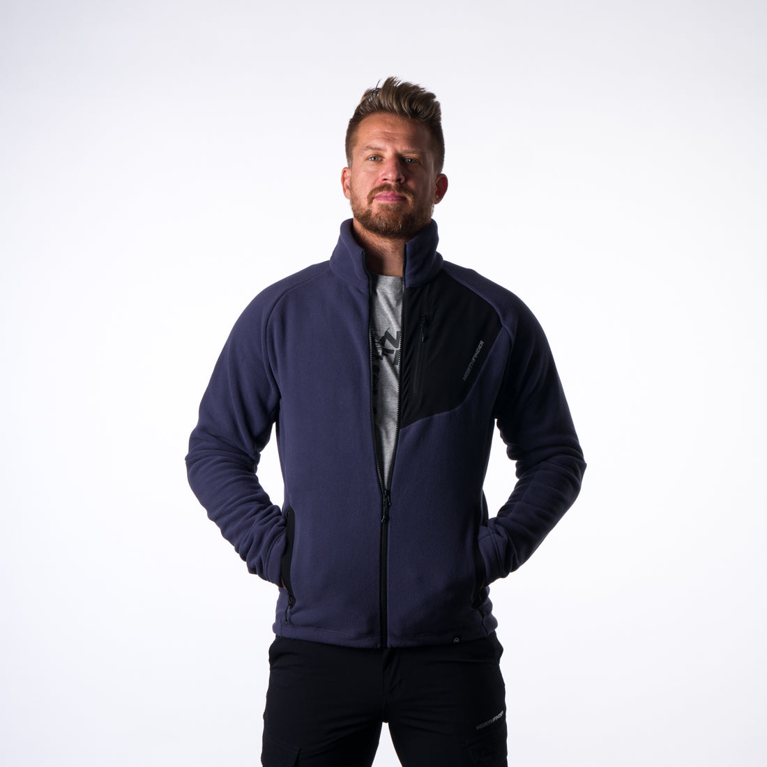 MI-3738PRO-SH men's fleece sweatshirt  polartec® micro 200 Pupov