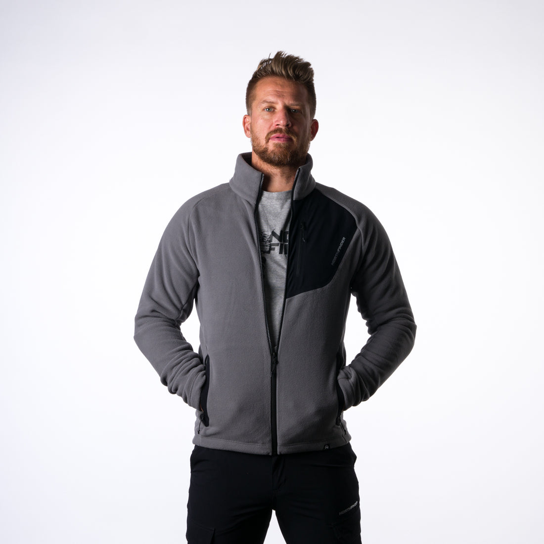 MI-3738PRO-SH men's fleece sweatshirt  polartec® micro 200 Pupov