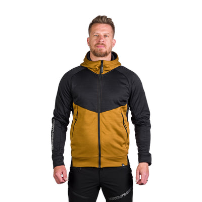 MI-3828OR men's active multisport melange fleece hoody sweater KEN