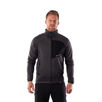 MI-3921OR men's fleece grid sweater EUSTACIO