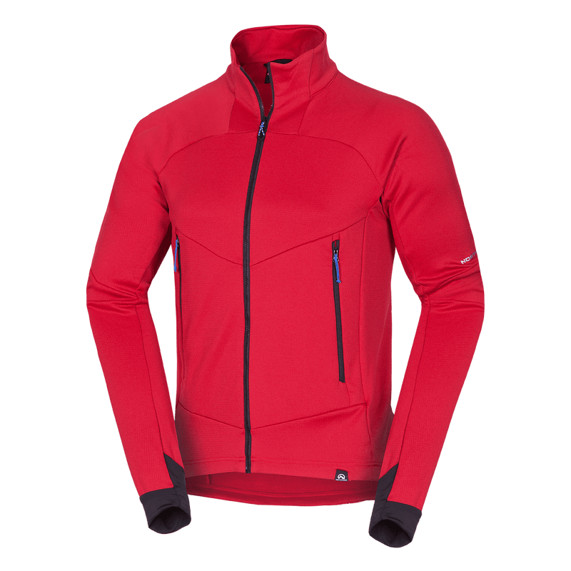 MI-3923OR men's lightweight fleece grid sweater JACINTO