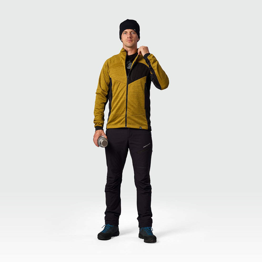 MI-3941OR men's melange trekking sweater RIGOBERT
