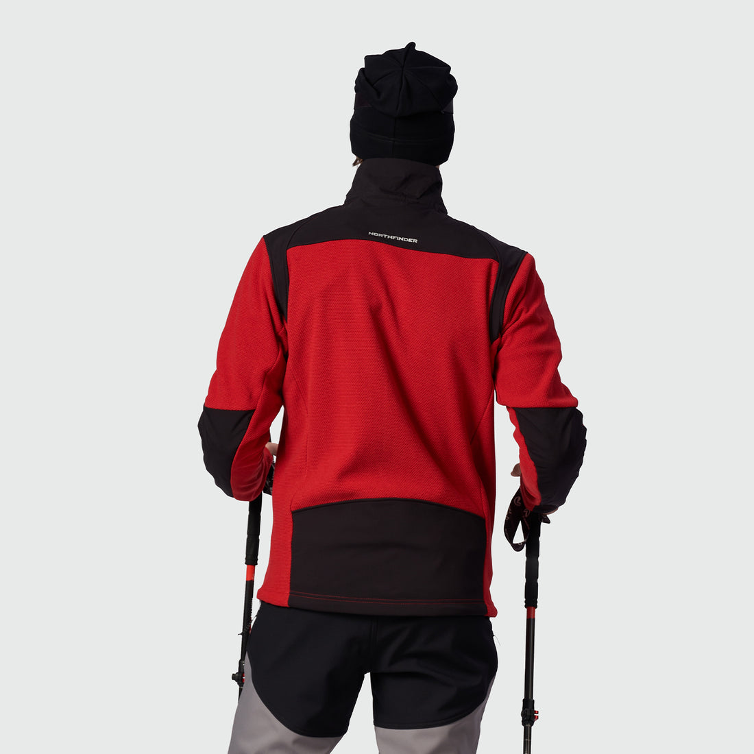 MI-3943OR men's trekking technical sweater with reinforcement TIAN