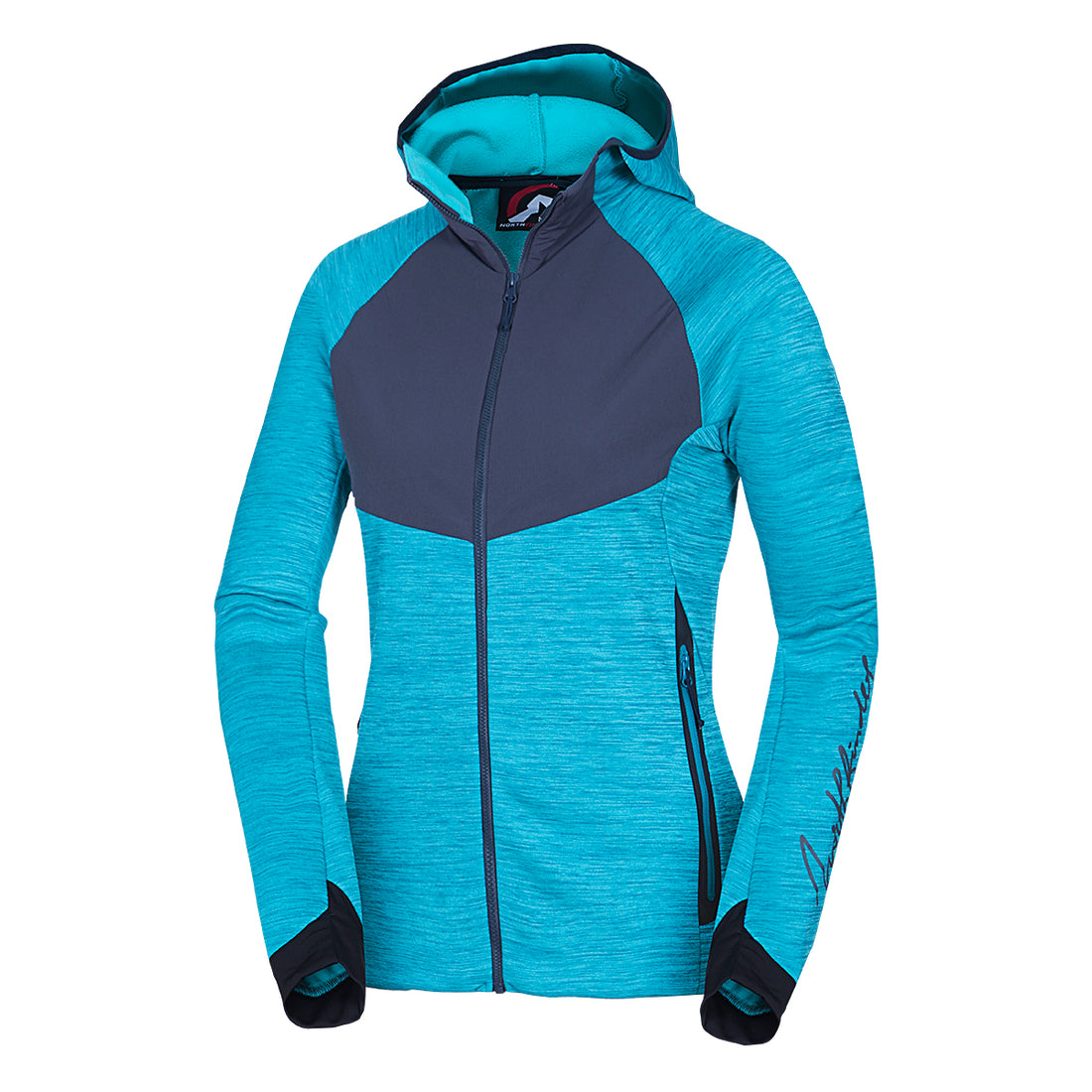 MI-4770OR women's melange outdoor active hoodie sweater ADDILYN