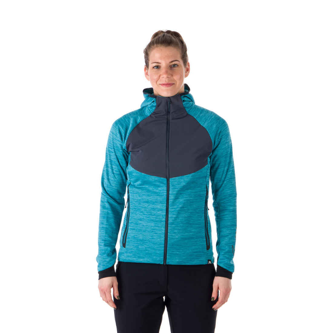 MI-4770OR women's melange outdoor active hoodie sweater ADDILYN