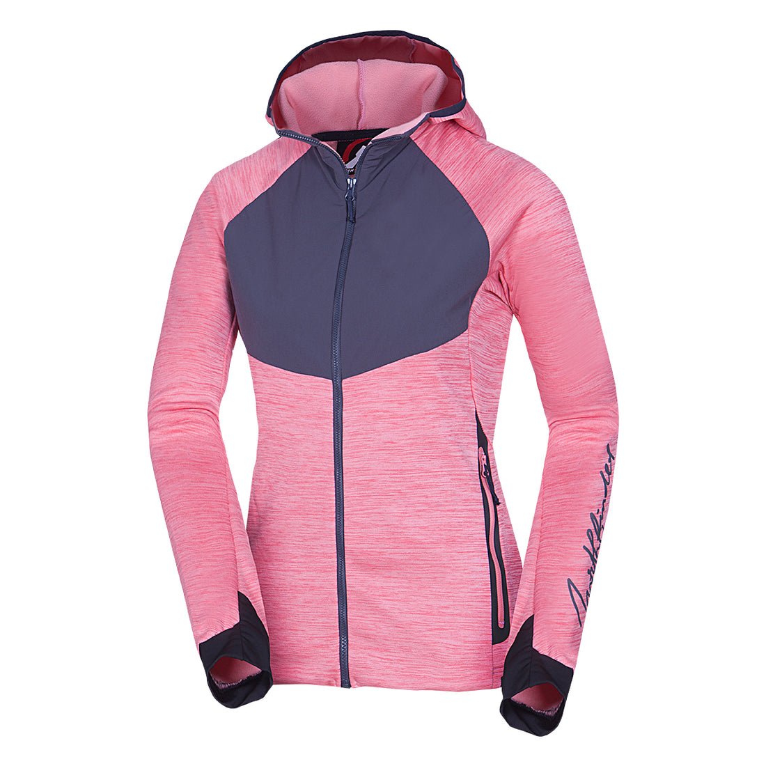 MI-4770OR women's melange outdoor active hoodie sweater ADDILYN