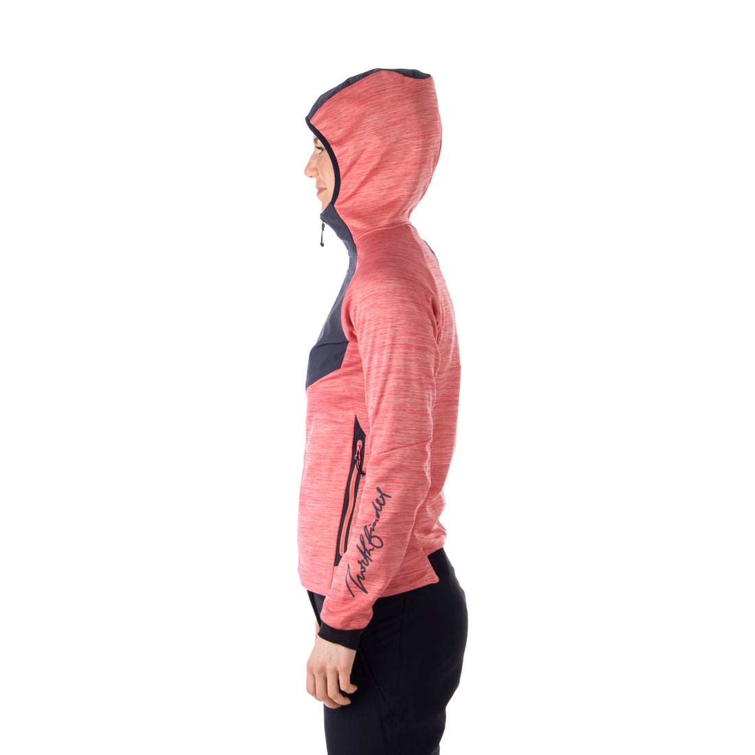 MI-4770OR women's melange outdoor active hoodie sweater ADDILYN