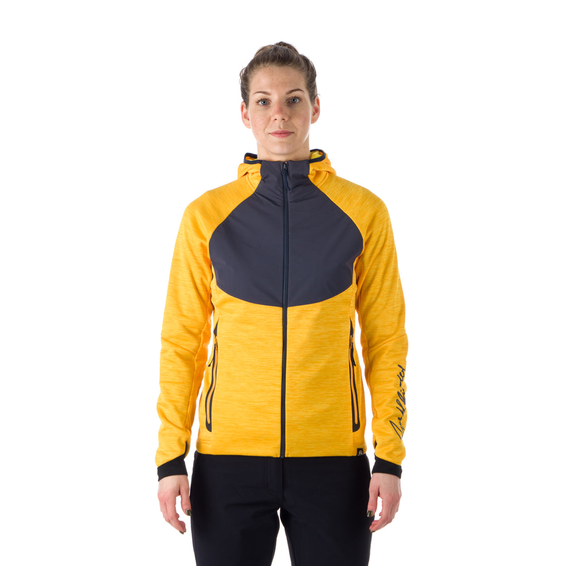 MI-4770OR women's melange outdoor active hoodie sweater ADDILYN