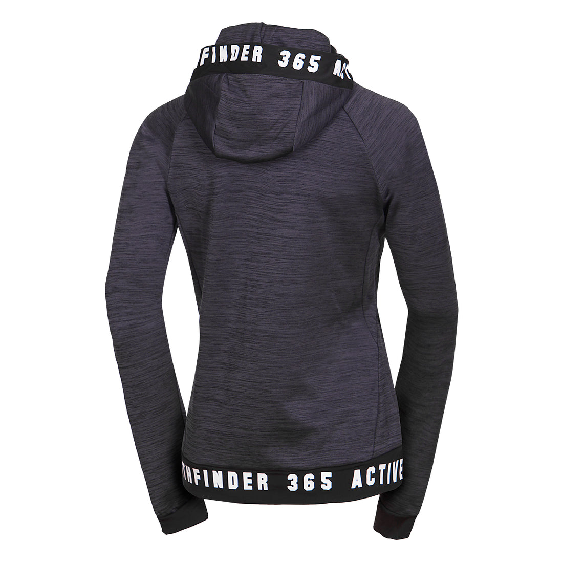 MI-4794OR women's melange hoody active sweater FELICIA