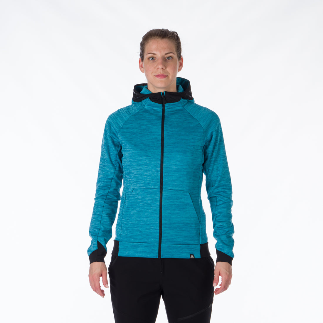 MI-4794OR women's melange hoody active sweater FELICIA