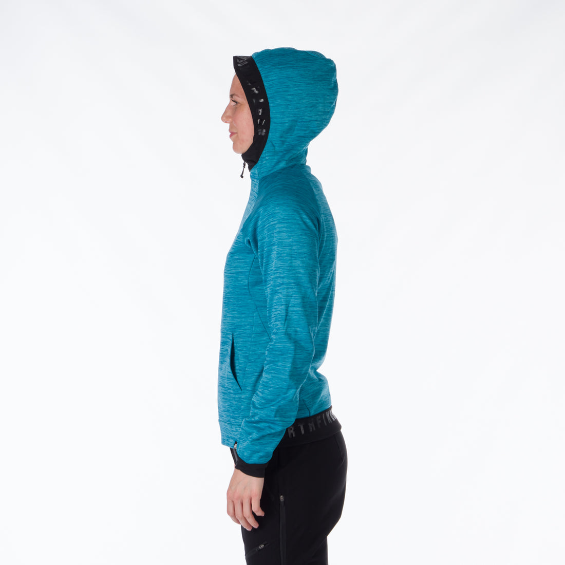 MI-4794OR women's melange hoody active sweater FELICIA