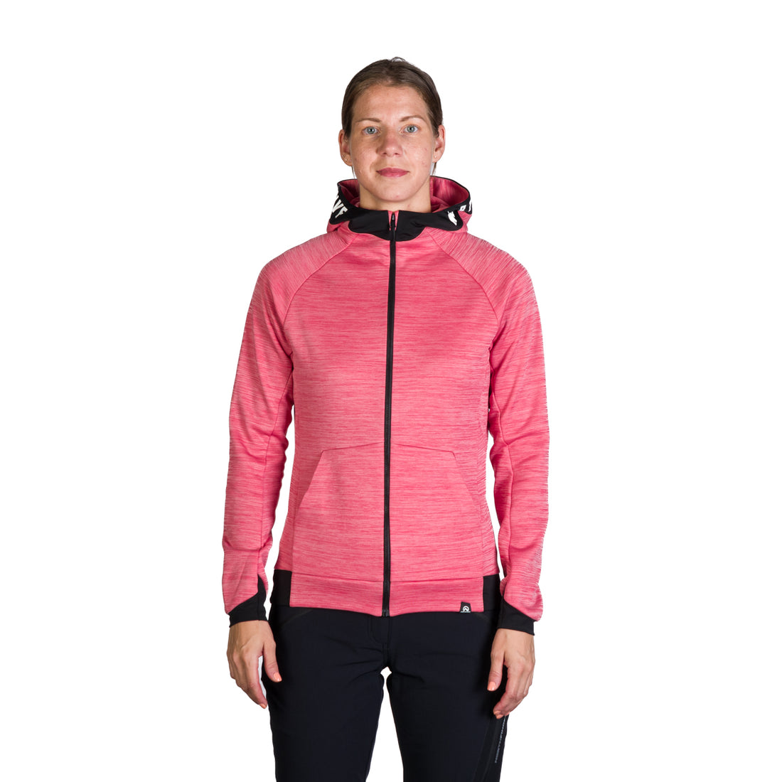 MI-4794OR women's melange hoody active sweater FELICIA