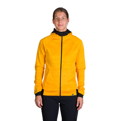 MI-4794OR women's melange hoody active sweater FELICIA