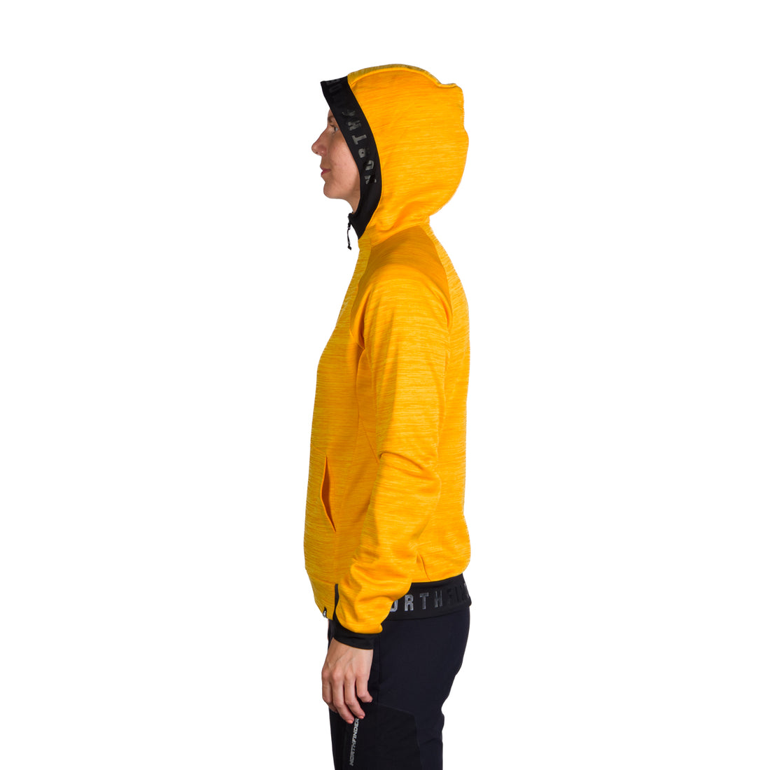 MI-4794OR women's melange hoody active sweater FELICIA