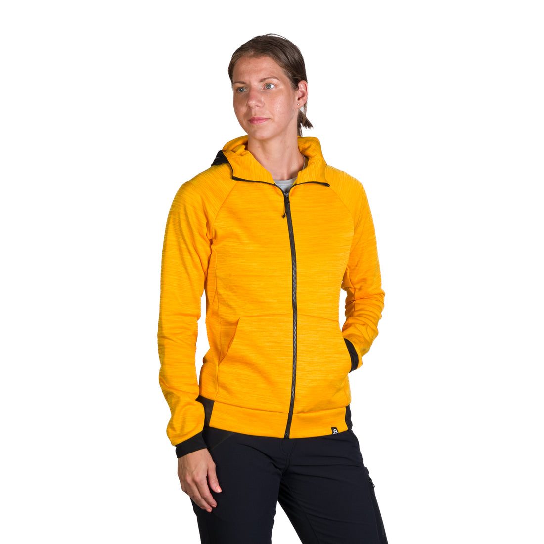 MI-4794OR women's melange hoody active sweater FELICIA