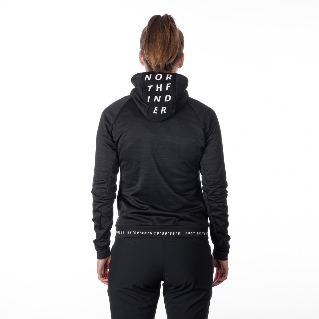 MI-4810OR women's melange outdoor active hoodie sweater PAULINE