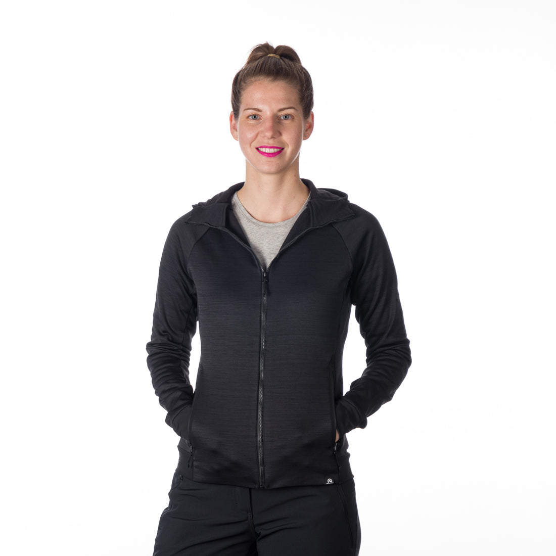 MI-4810OR women's melange outdoor active hoodie sweater PAULINE