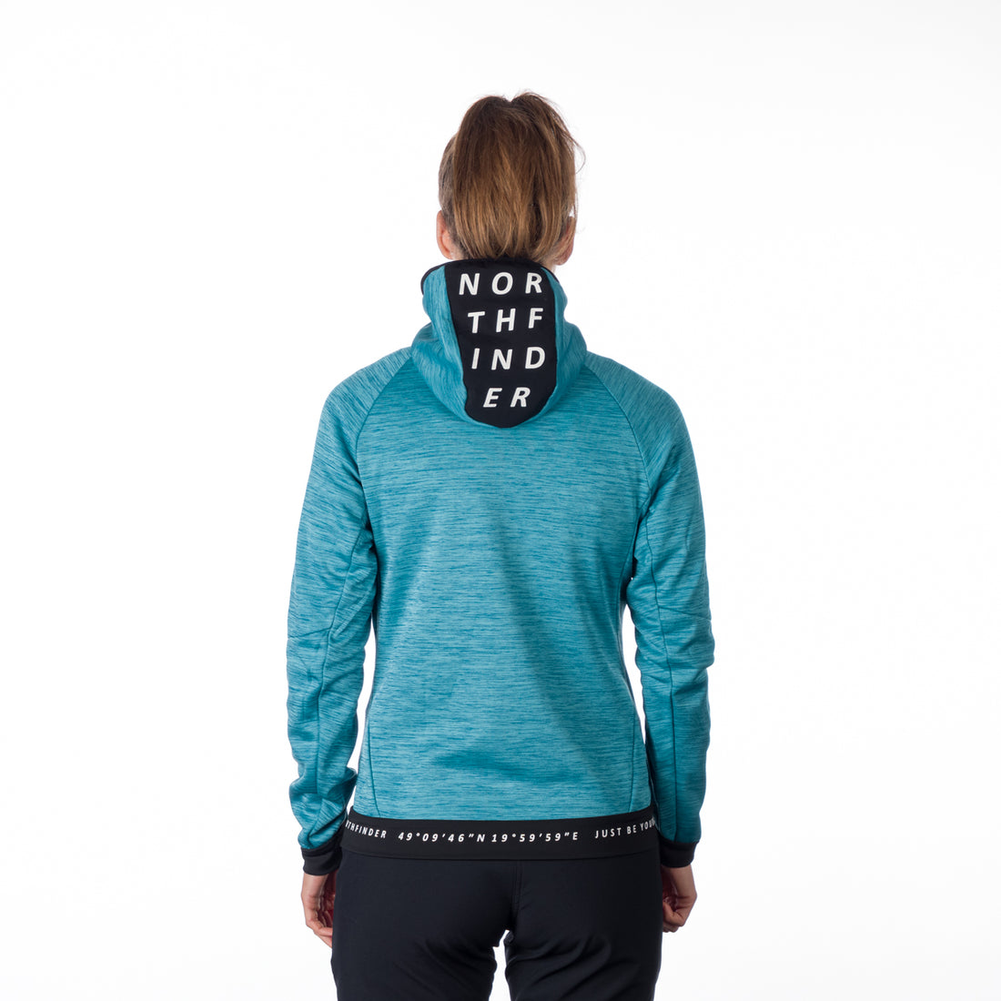 MI-4810OR women's melange outdoor active hoodie sweater PAULINE