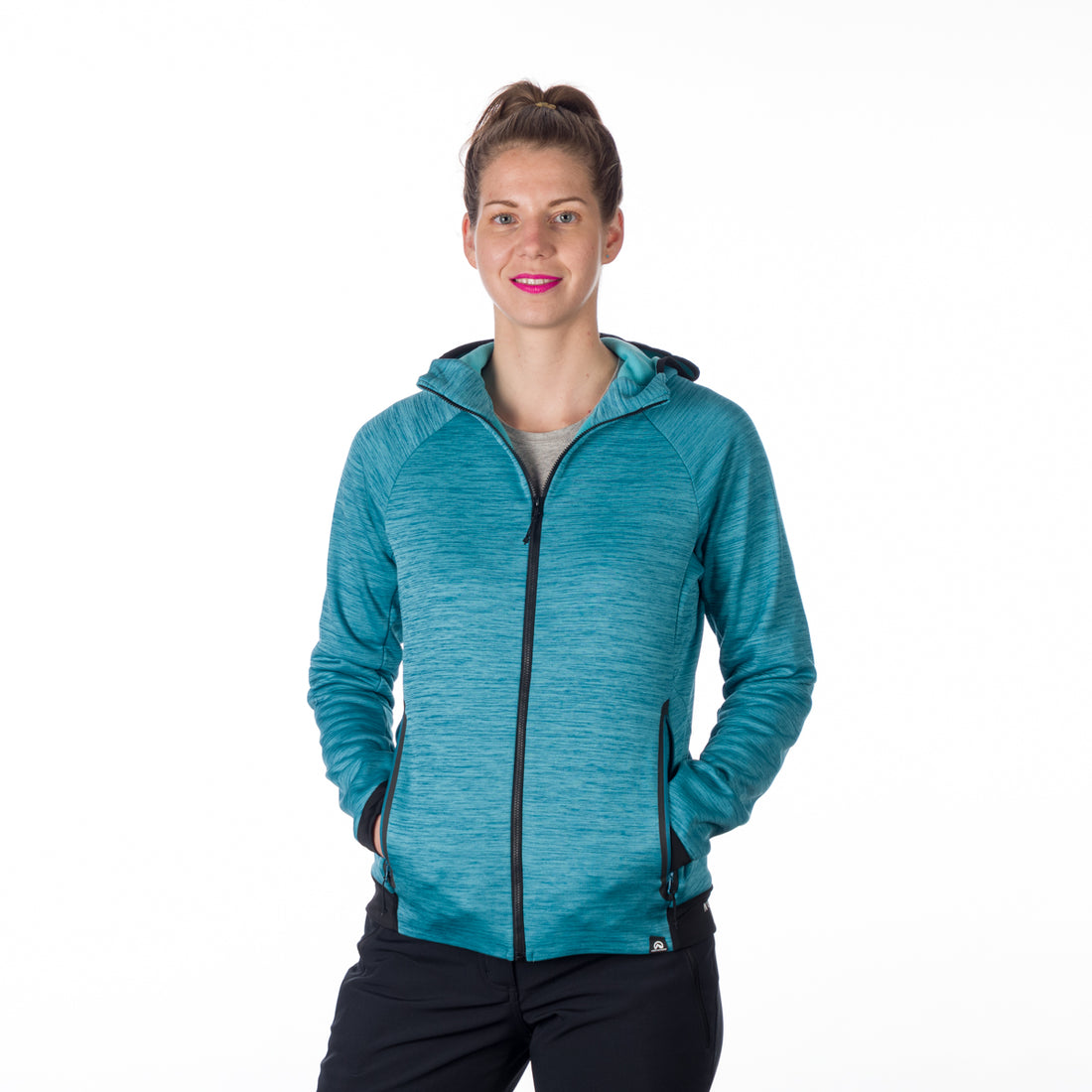 MI-4810OR women's melange outdoor active hoodie sweater PAULINE