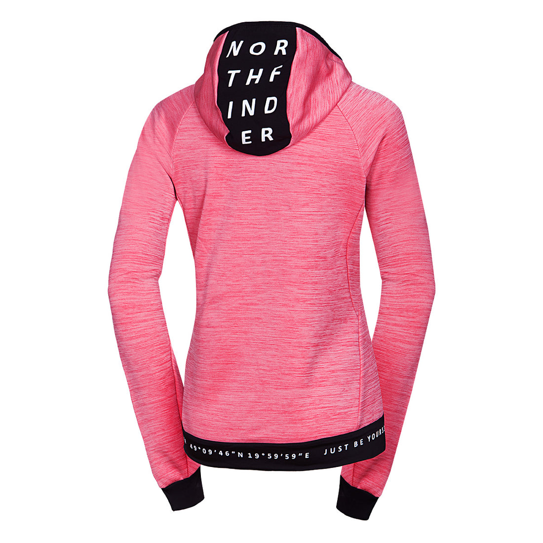 MI-4810OR women's melange outdoor active hoodie sweater PAULINE