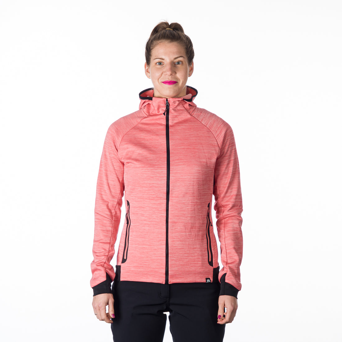 MI-4810OR women's melange outdoor active hoodie sweater PAULINE