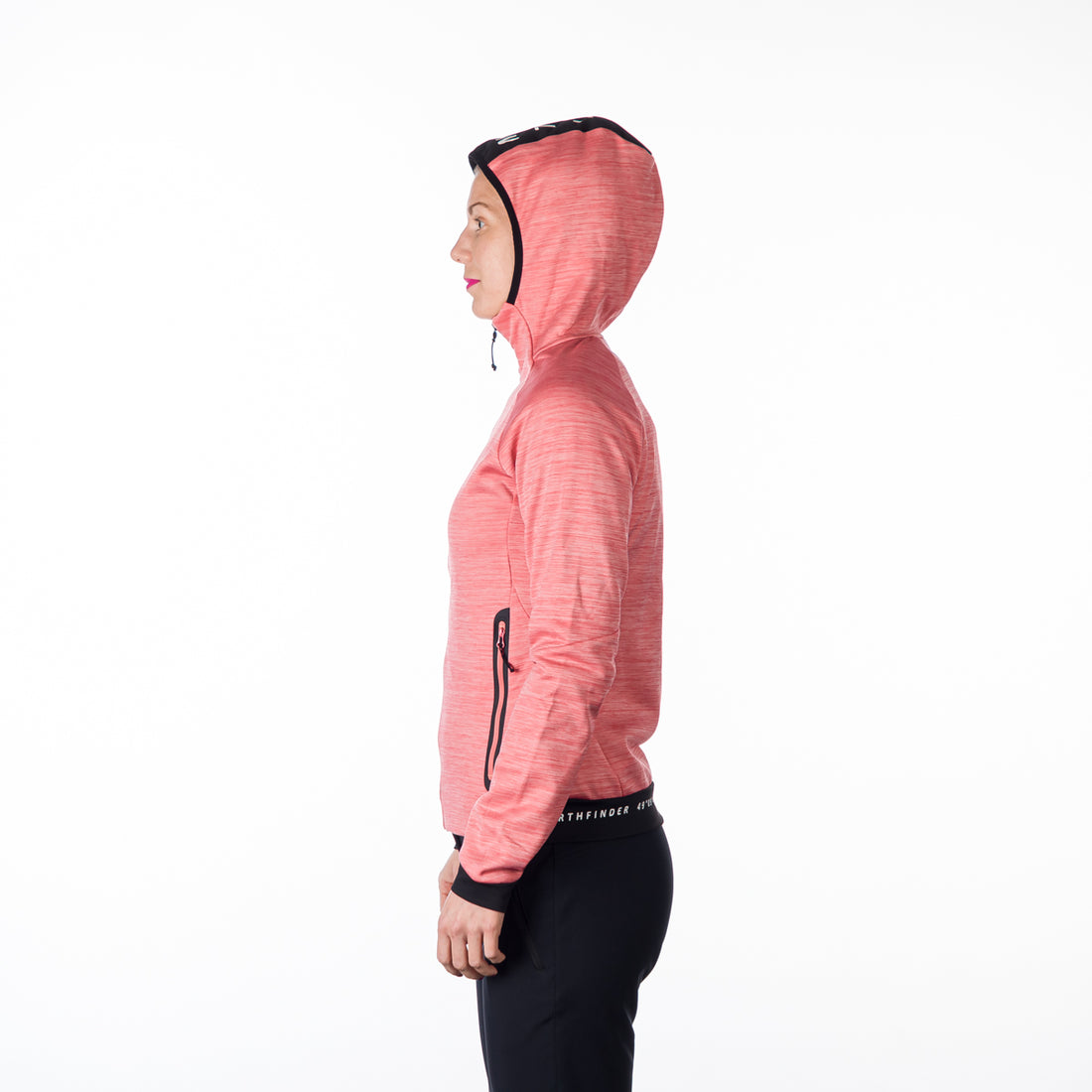 MI-4810OR women's melange outdoor active hoodie sweater PAULINE