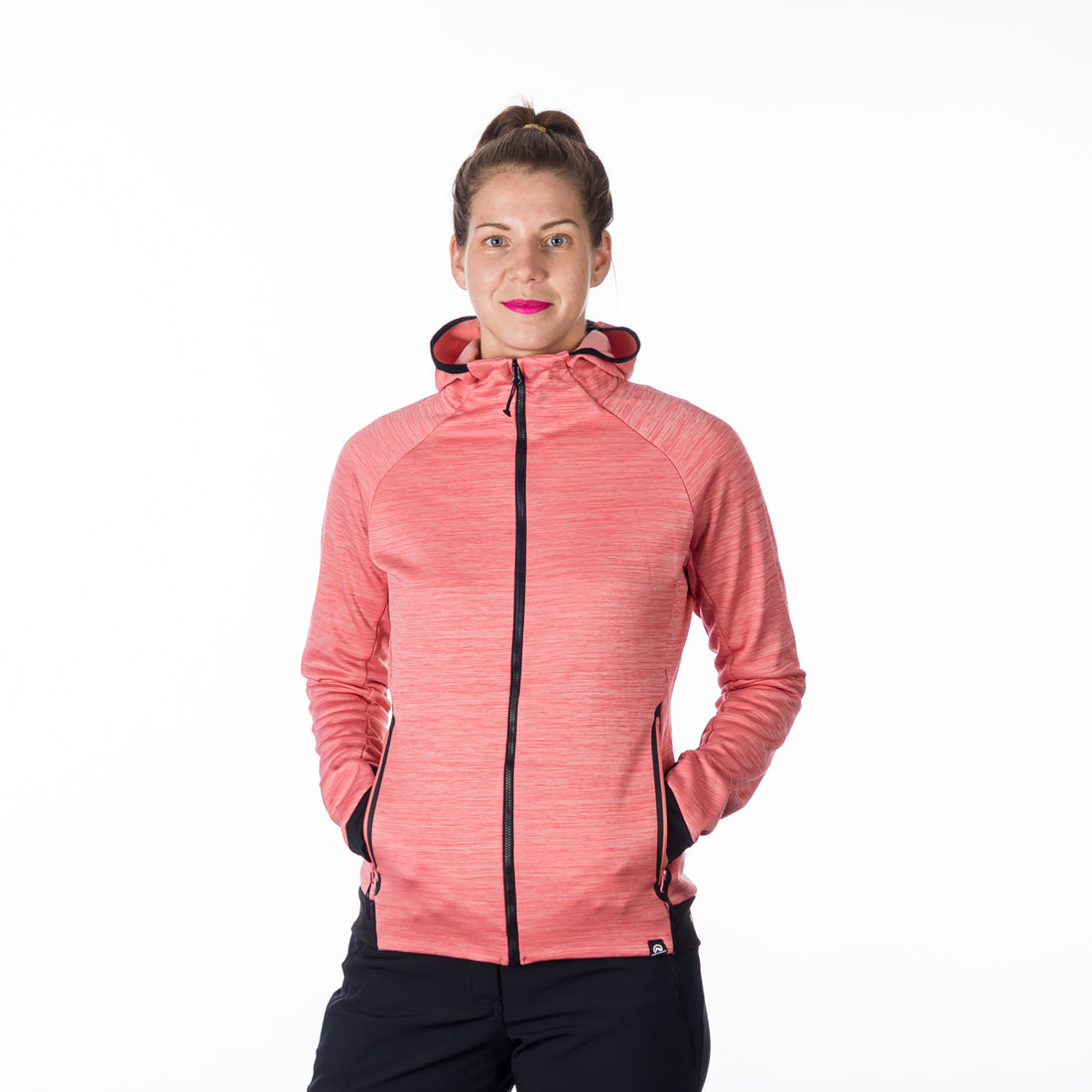 MI-4810OR women's melange outdoor active hoodie sweater PAULINE