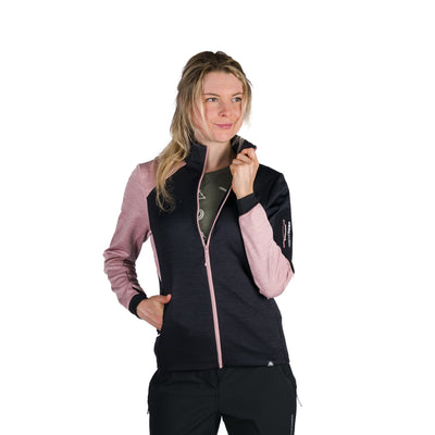MI-4871OR women's mountain outdoor melange fleece sweater KERI