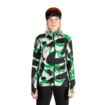 MI-4895SNW women's ski technical allover print sweater JAMIYA