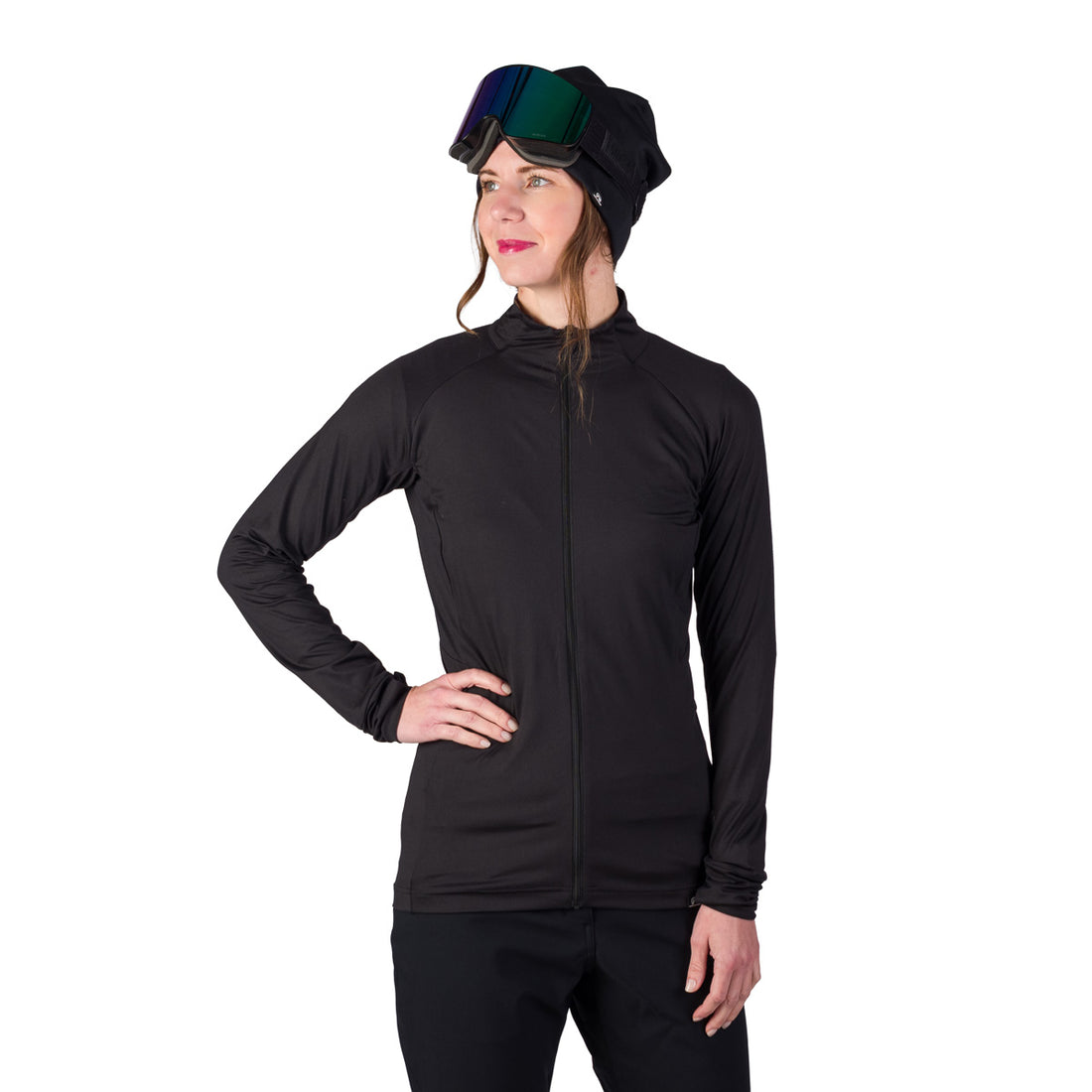 MI-4935SNW women's ski technical allover print sweater TIARA