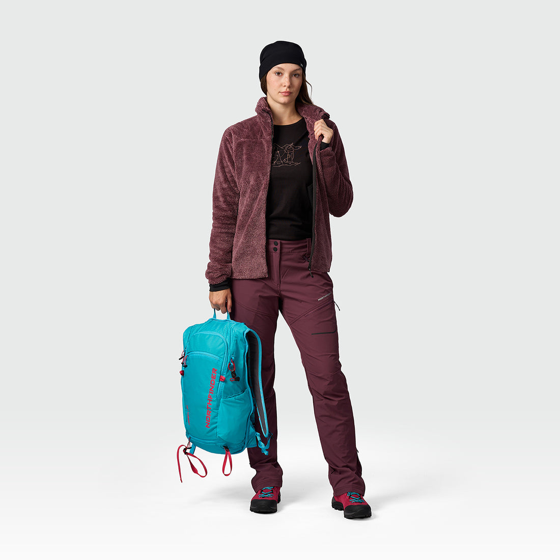 MI-4951OR women's sherpa fleece outdoor sweater MARIANELA