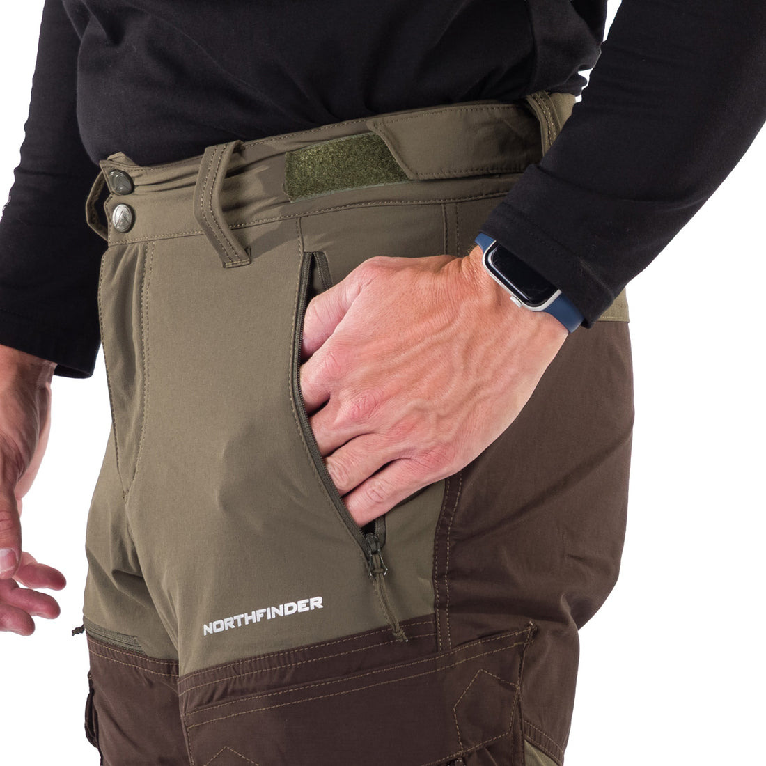 NO-3952OR Men's outdoor hybrid cargo pants  BISHORN