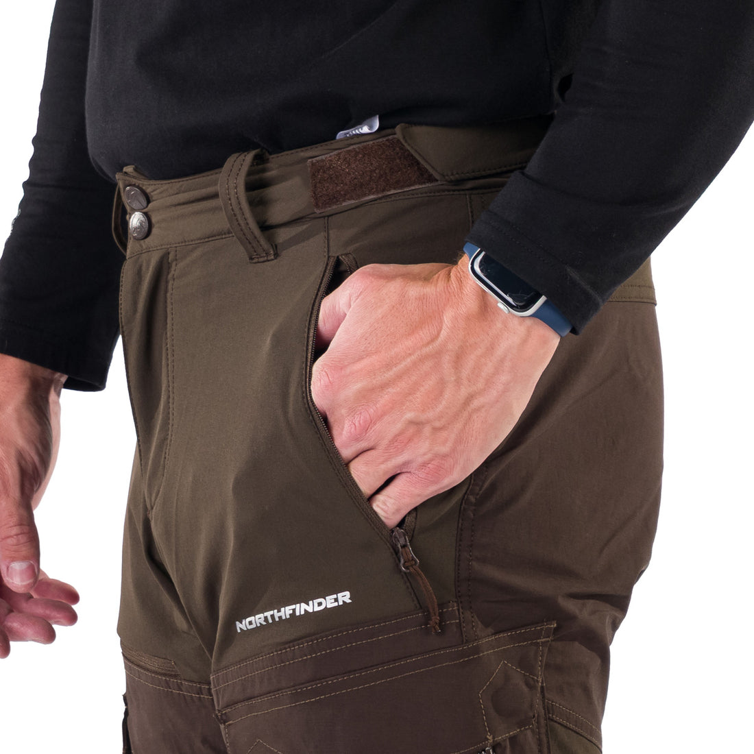 NO-3952OR Men's outdoor hybrid cargo pants  BISHORN