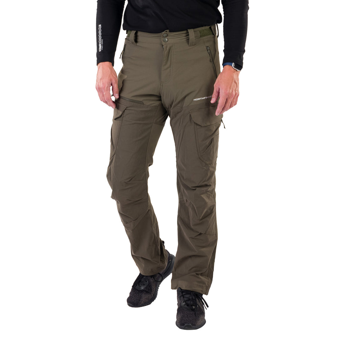 NO-3952OR Men's outdoor hybrid cargo pants  BISHORN