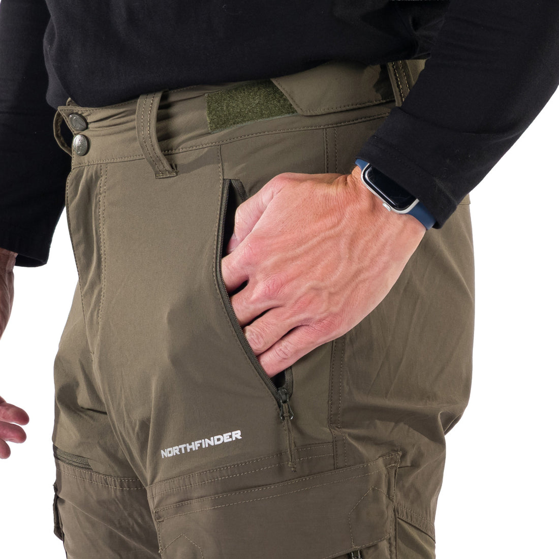 NO-3952OR Men's outdoor hybrid cargo pants  BISHORN