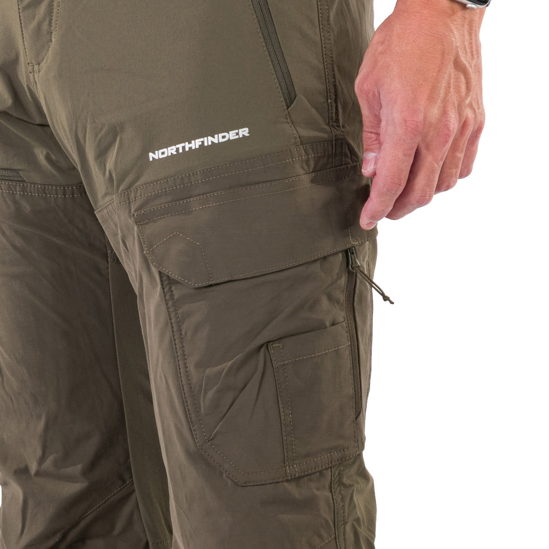 NO-3952OR Men's outdoor hybrid cargo pants  BISHORN