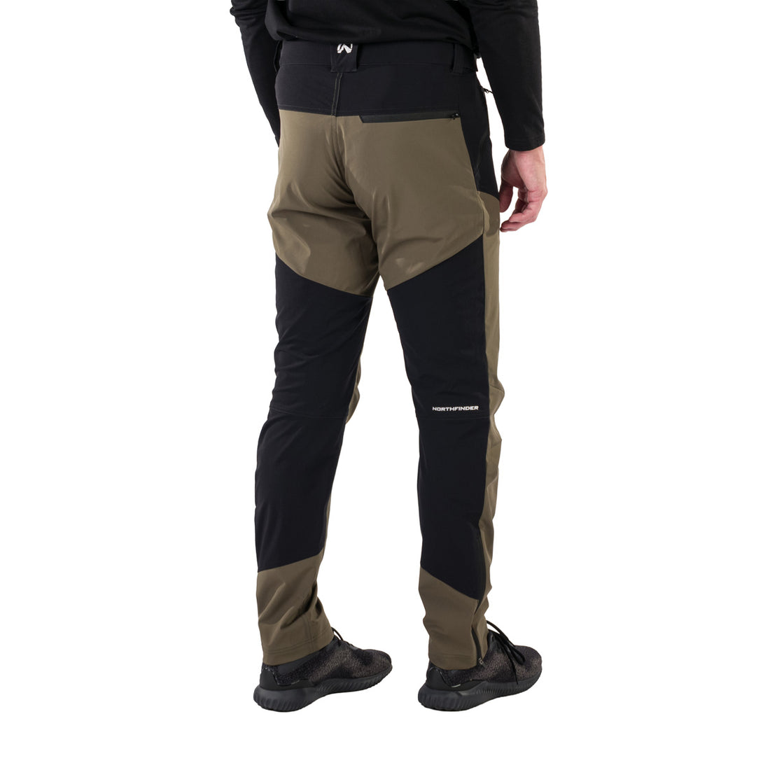 NO-3987OR men's trekking hybrid softshell pants FIERO