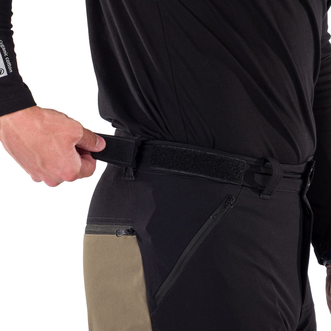 NO-3987OR men's trekking hybrid softshell pants FIERO