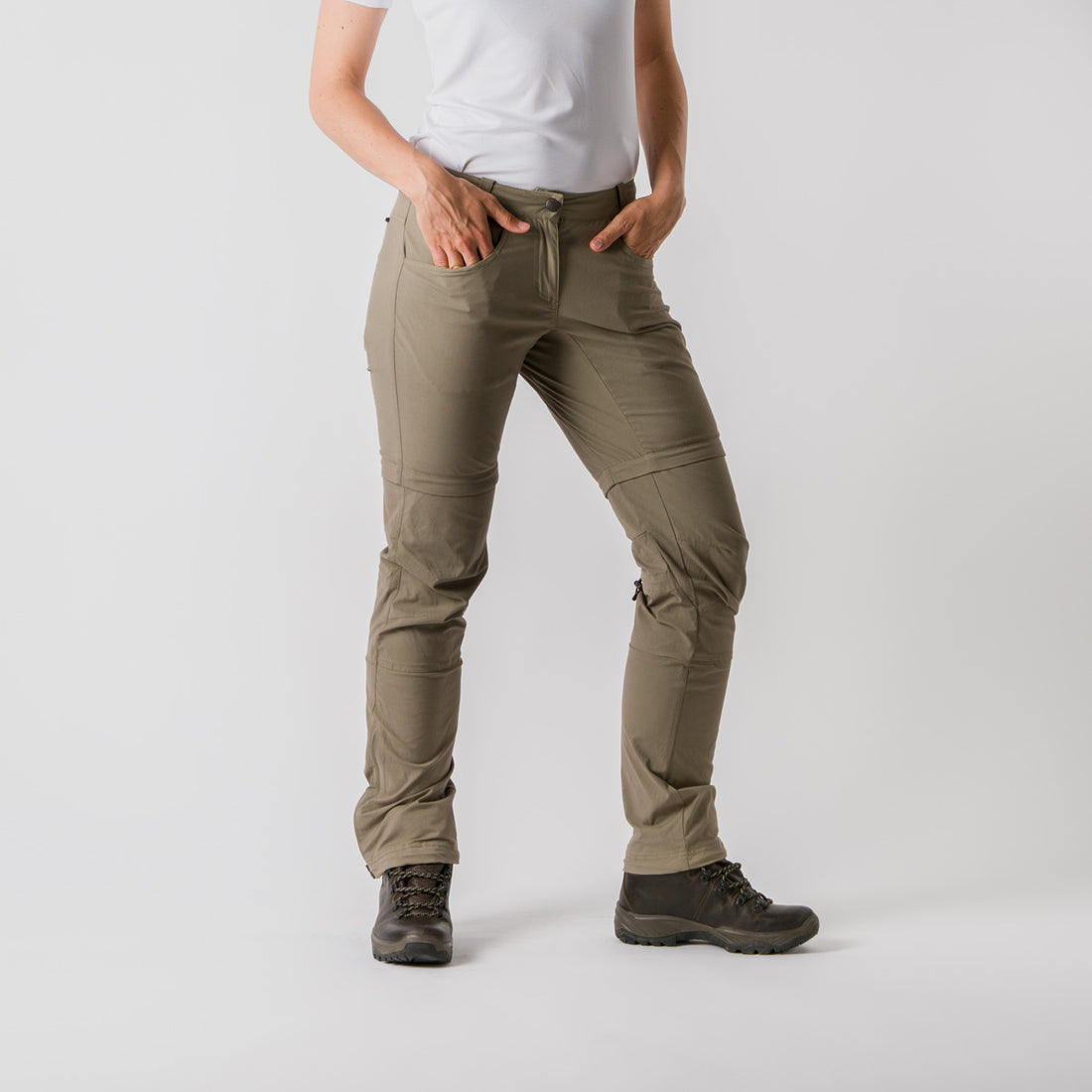 NO-4765AD women's 2in1 pants adventure PEARL