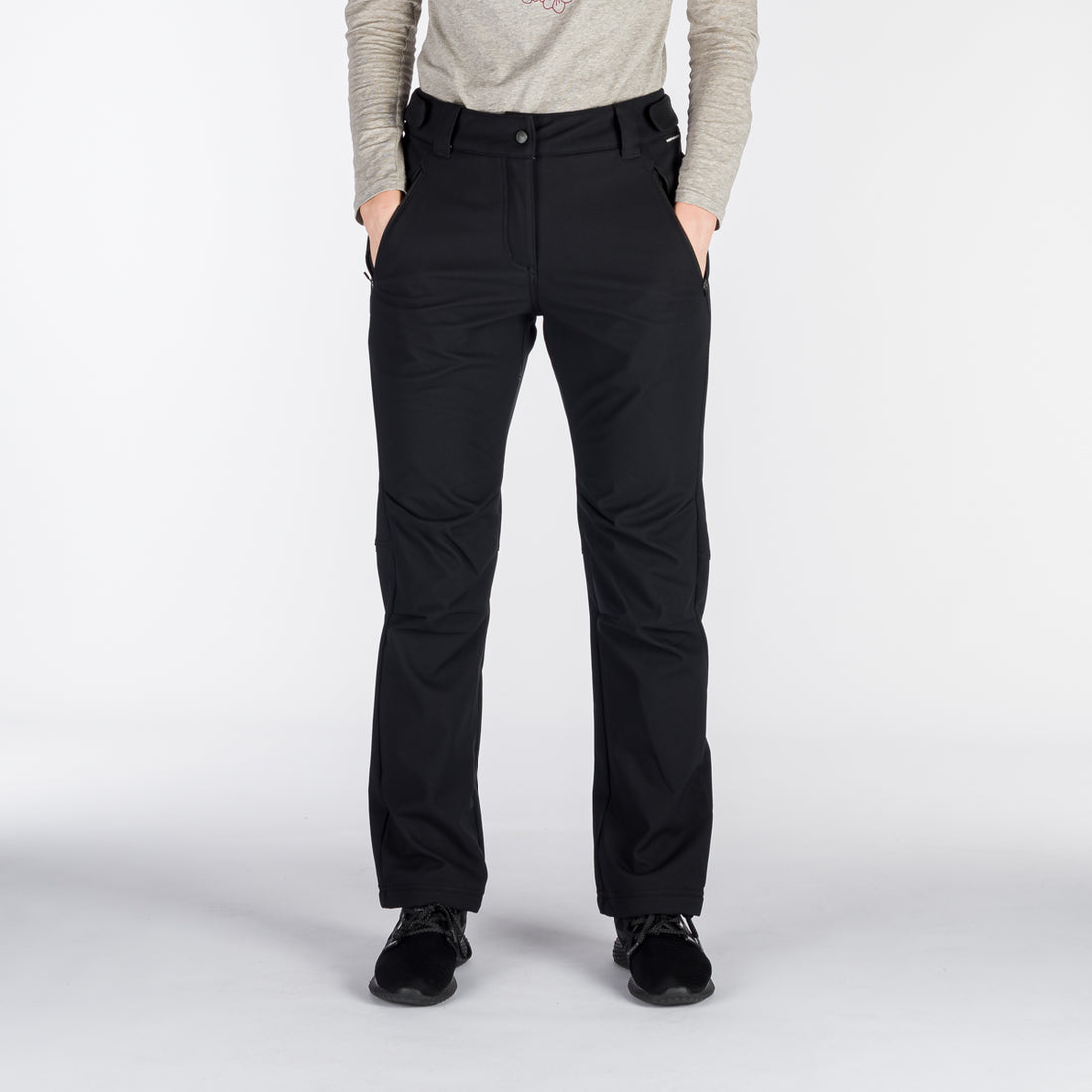 NO-4880OR women's outdoor softshell pants 3L GARNET