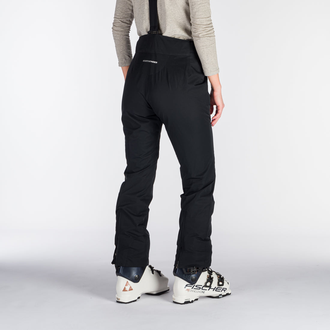 NO-4891SNW women's ski comfortable trousers with braces MAXINE