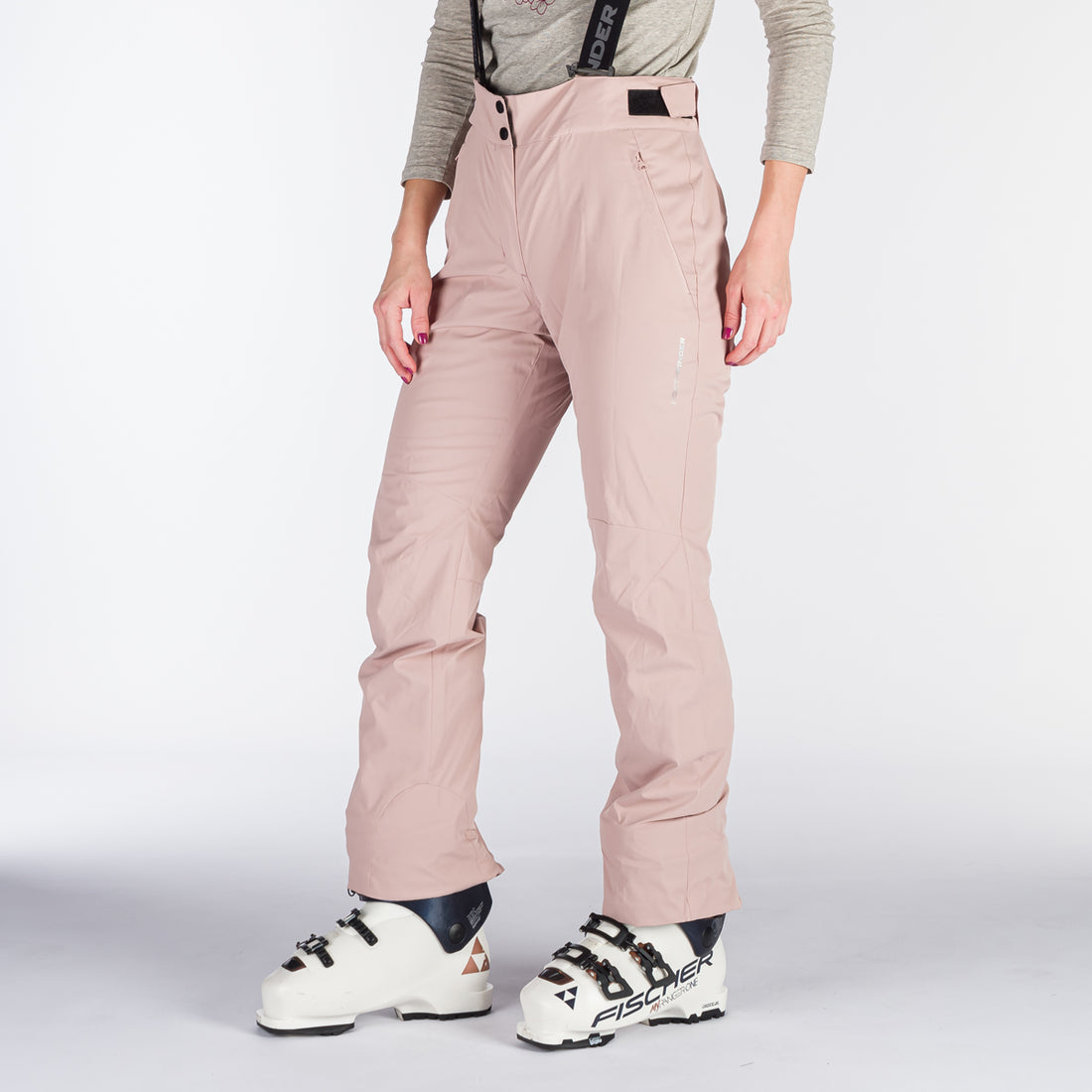 NO-4891SNW women's ski comfortable trousers with braces MAXINE