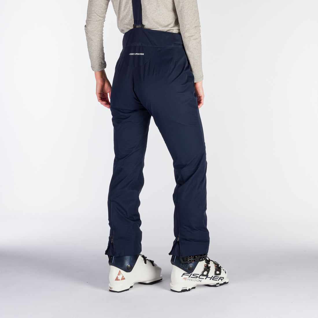 NO-4891SNW women's ski comfortable trousers with braces MAXINE