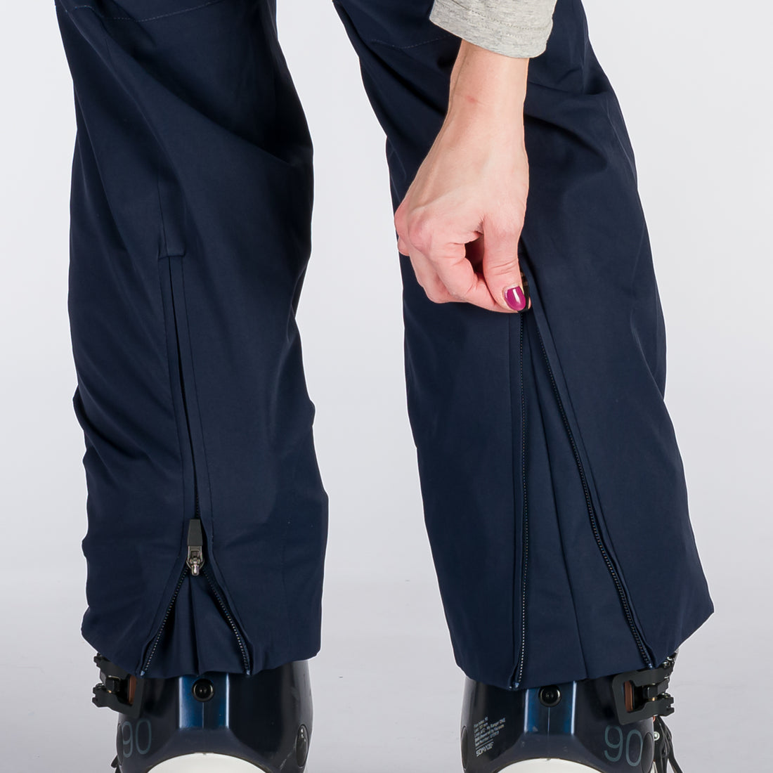 NO-4891SNW women's ski comfortable trousers with braces MAXINE