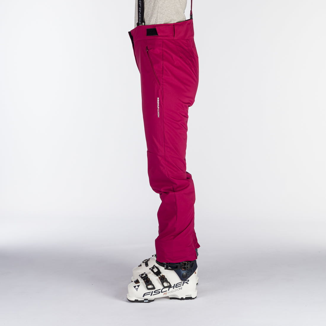 NO-4891SNW women's ski comfortable trousers with braces MAXINE