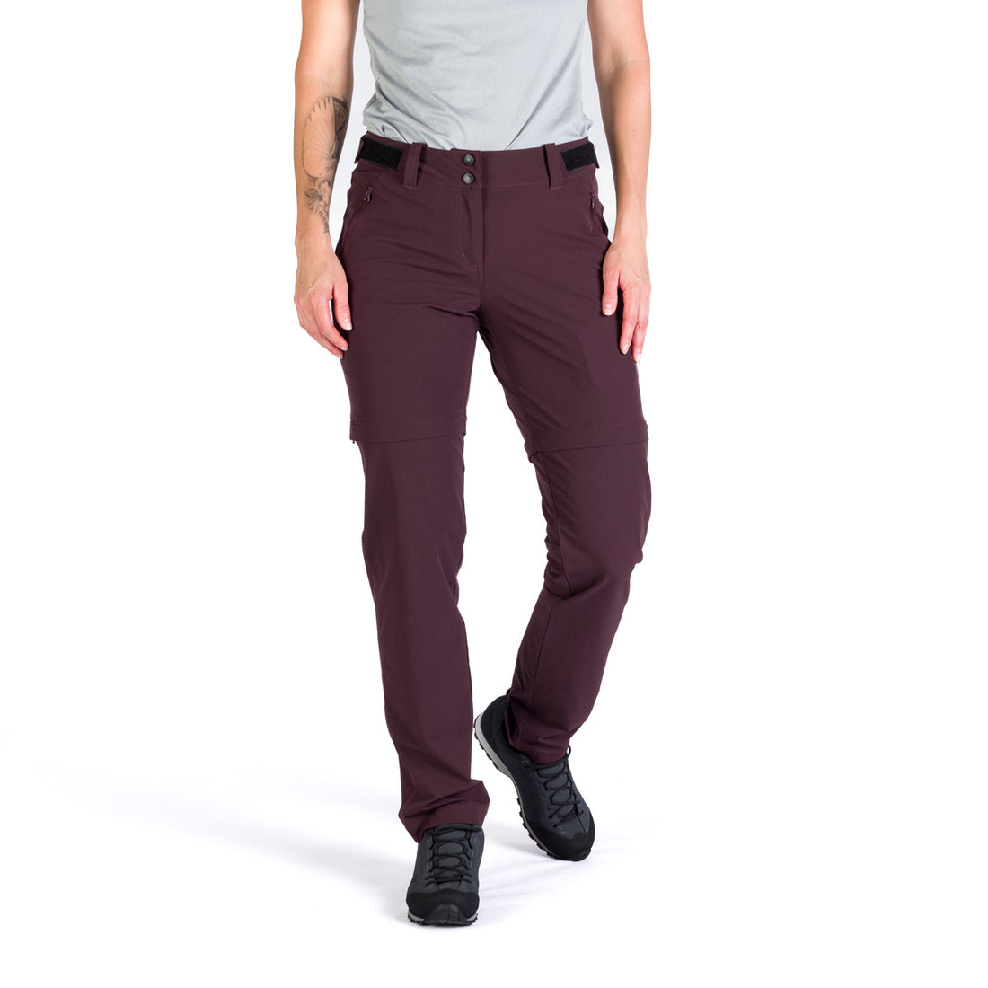 NO-4933OR women's trekking 2in1 zip off stretch pants KAY