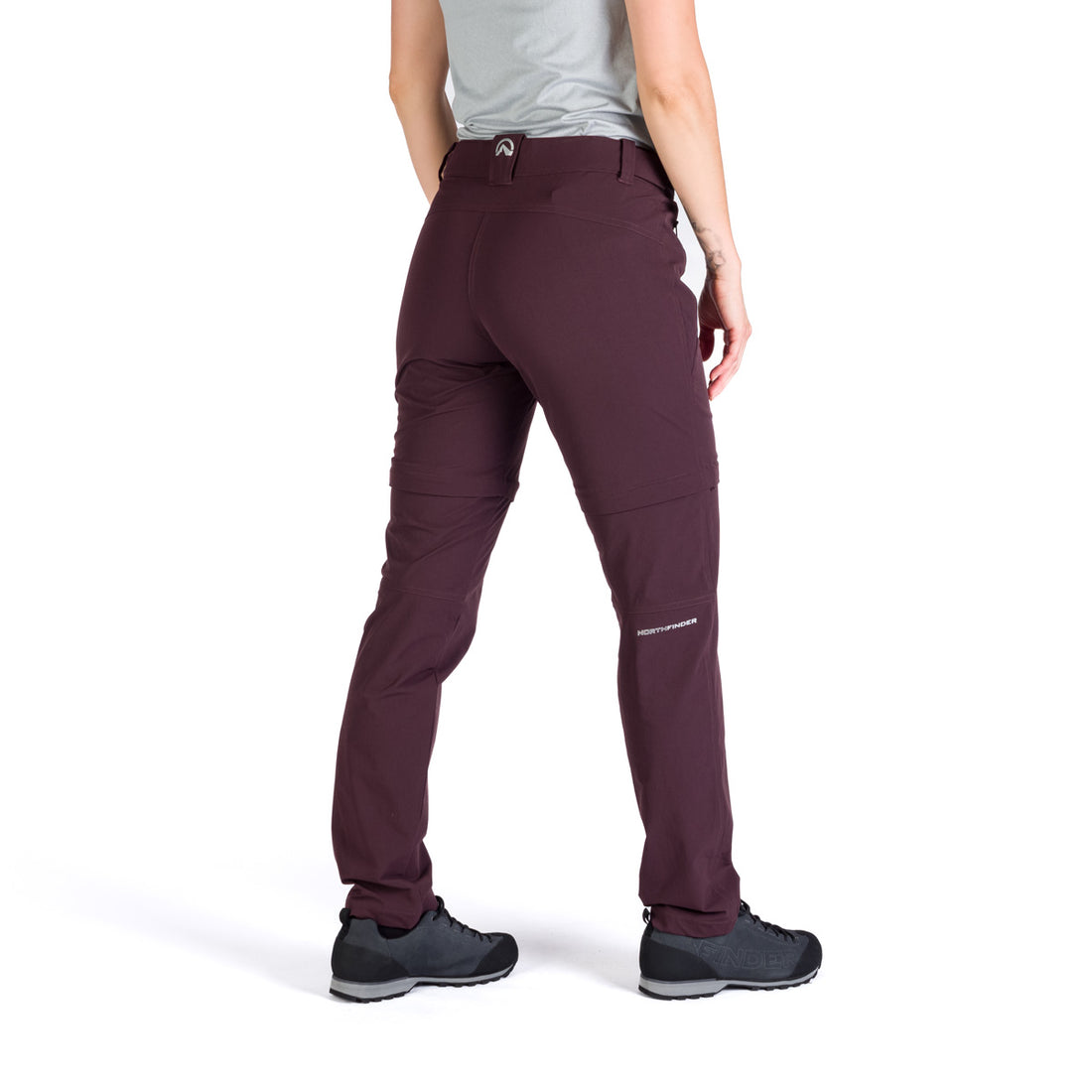 NO-4933OR women's trekking 2in1 zip off stretch pants KAY